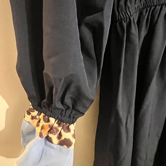 Umgee Navy and Light Blue Midi Dress - Picture 6 of 9